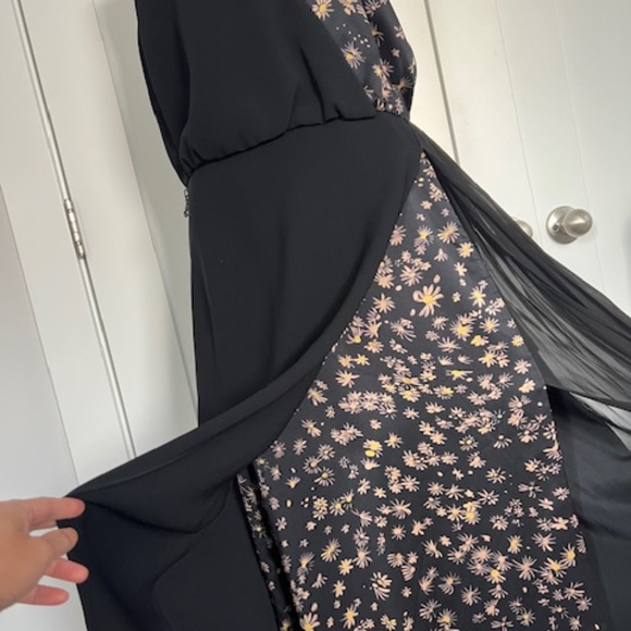 Cinq a Sept evening black and floral dress, size 4, NWOT - Picture 3 of 5